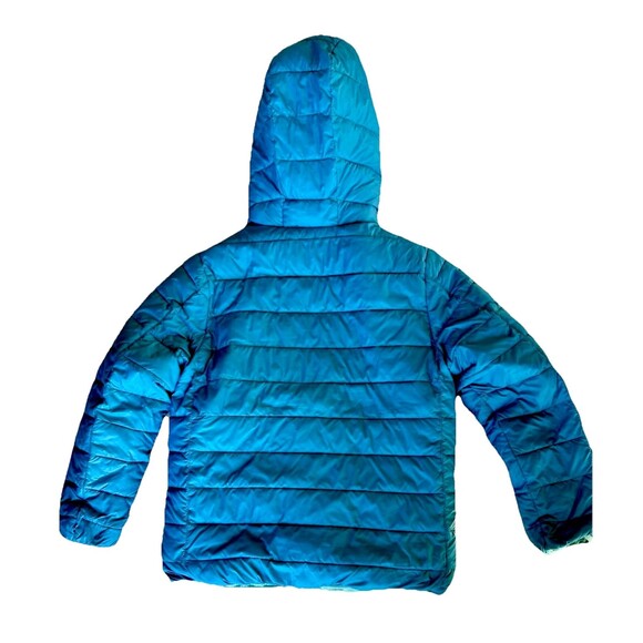 Lands’ End Kids Girls Winter Jacket Blue Size L 10 12 Coat - Picture 2 of 7